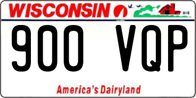 WI license plate 900VQP