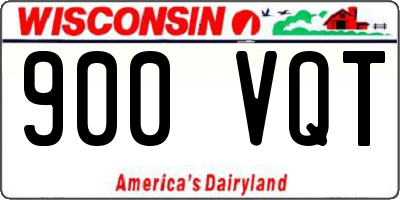 WI license plate 900VQT