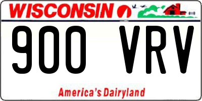 WI license plate 900VRV