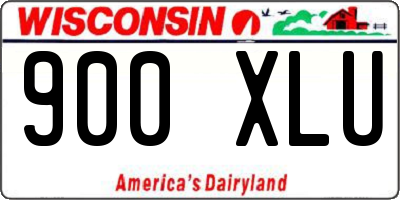 WI license plate 900XLU