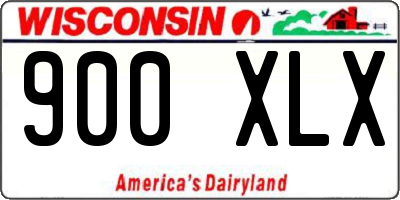 WI license plate 900XLX