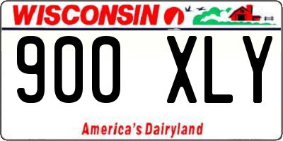 WI license plate 900XLY