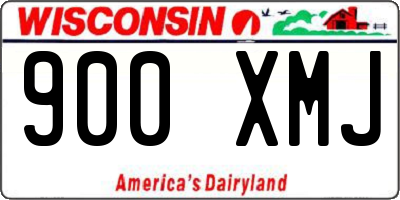 WI license plate 900XMJ