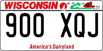 WI license plate 900XQJ