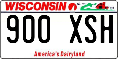WI license plate 900XSH