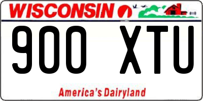 WI license plate 900XTU