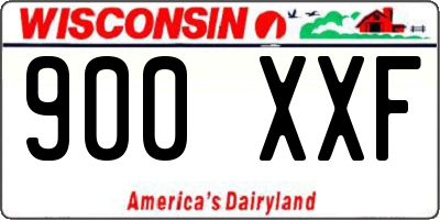 WI license plate 900XXF