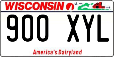 WI license plate 900XYL