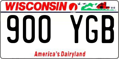 WI license plate 900YGB