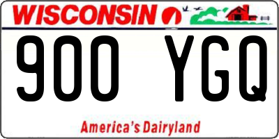 WI license plate 900YGQ