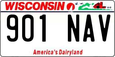 WI license plate 901NAV
