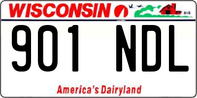 WI license plate 901NDL