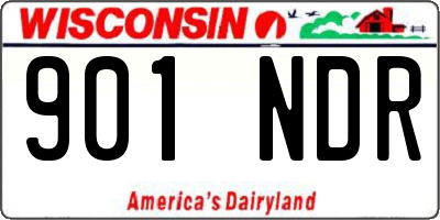 WI license plate 901NDR