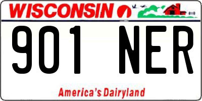 WI license plate 901NER