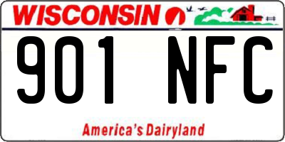 WI license plate 901NFC