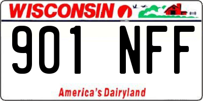 WI license plate 901NFF