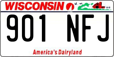 WI license plate 901NFJ