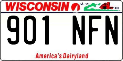 WI license plate 901NFN
