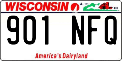 WI license plate 901NFQ