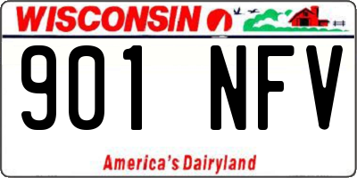 WI license plate 901NFV