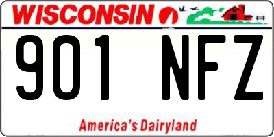 WI license plate 901NFZ