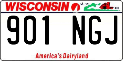 WI license plate 901NGJ