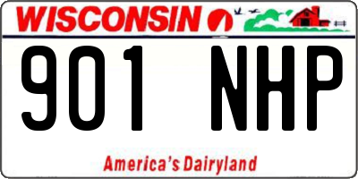 WI license plate 901NHP