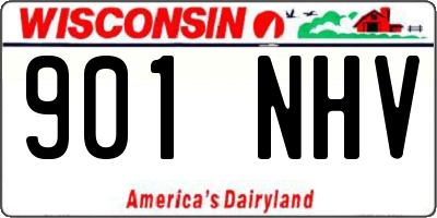 WI license plate 901NHV