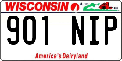 WI license plate 901NIP