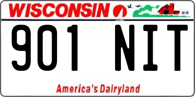 WI license plate 901NIT