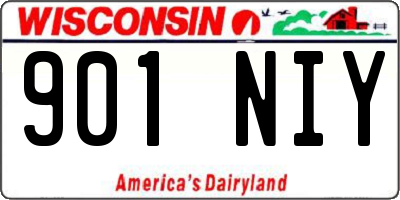 WI license plate 901NIY