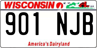 WI license plate 901NJB