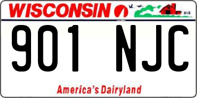 WI license plate 901NJC
