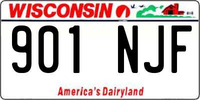 WI license plate 901NJF