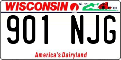 WI license plate 901NJG