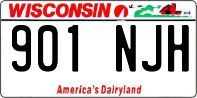 WI license plate 901NJH