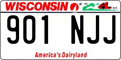 WI license plate 901NJJ