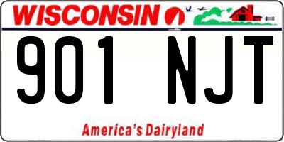 WI license plate 901NJT