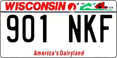 WI license plate 901NKF