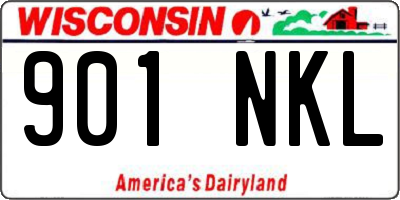 WI license plate 901NKL