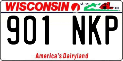 WI license plate 901NKP