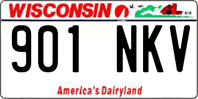 WI license plate 901NKV