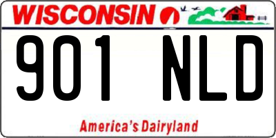 WI license plate 901NLD