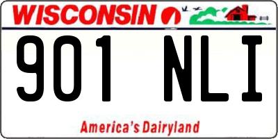 WI license plate 901NLI