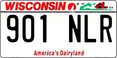 WI license plate 901NLR