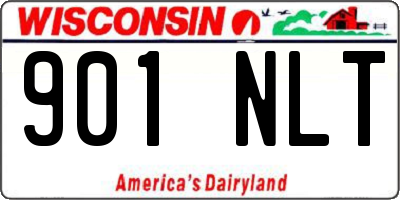WI license plate 901NLT
