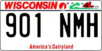 WI license plate 901NMH