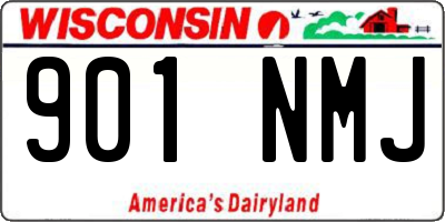 WI license plate 901NMJ