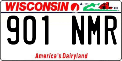 WI license plate 901NMR