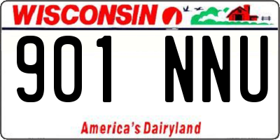 WI license plate 901NNU
